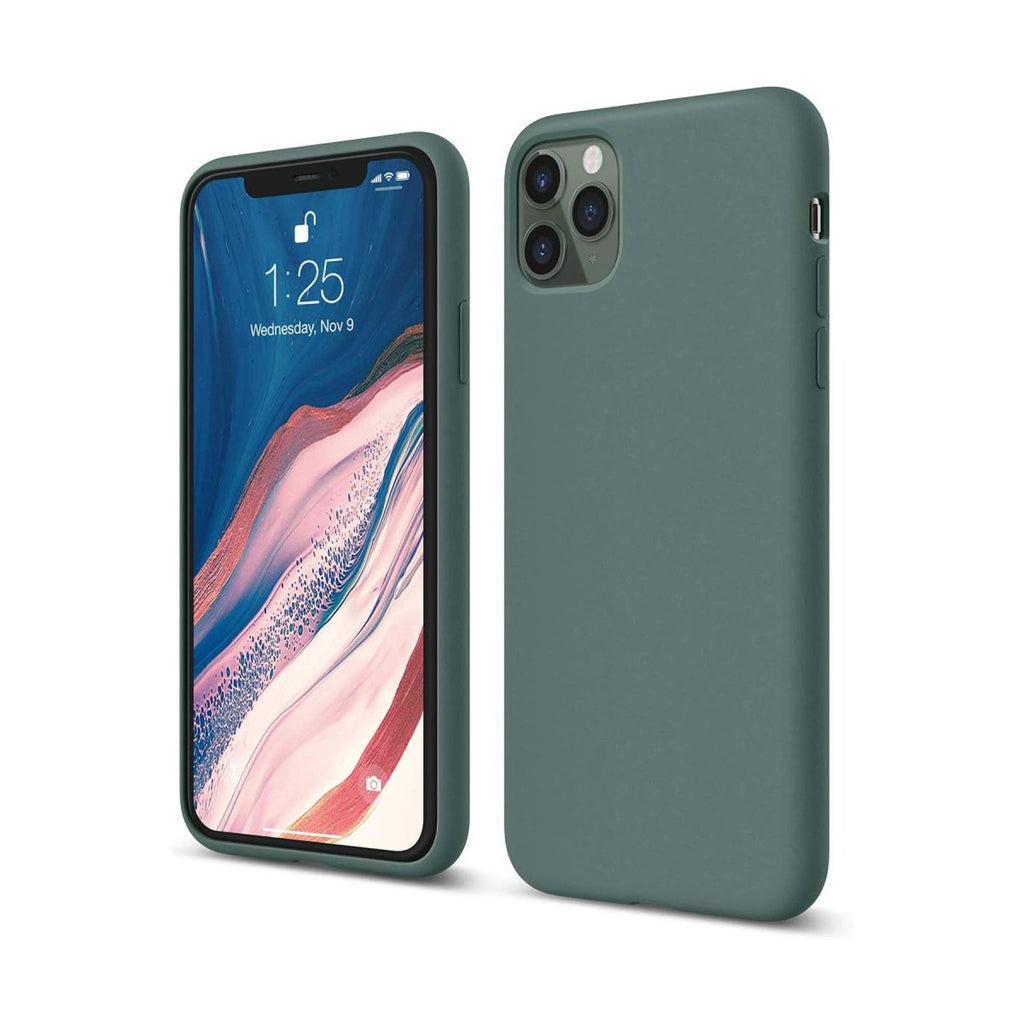 Mey İthalat® iPhone 11 Pro Kılıf First Silikon - Koyu Yeşil
