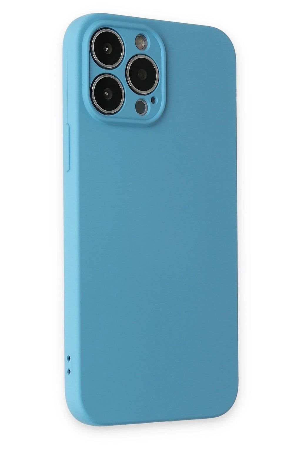 Mey İthalat® iPhone 13 Pro Kılıf Nano içi Kadife Silikon - Mavi