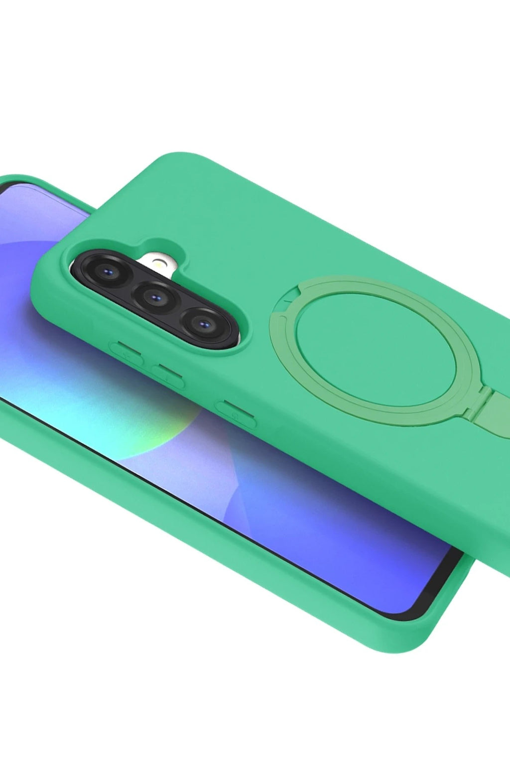 Mey İthalat® Samsung Galaxy A26 Regal Magsafe Standlı Kapak - Yeşil