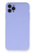 Mey İthalat® iPhone 11 Pro Max Kılıf Nano içi Kadife Silikon - Lila