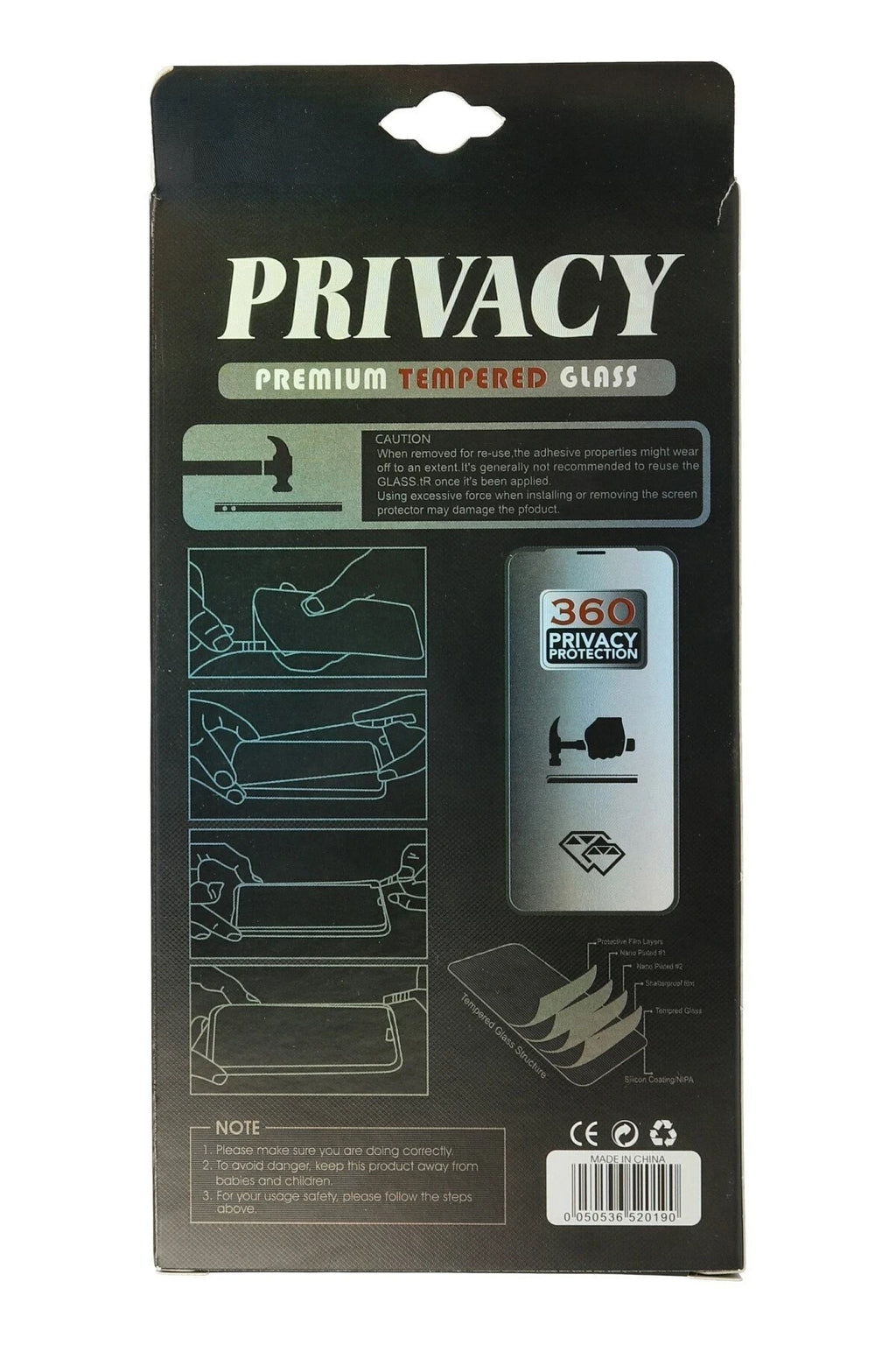 Mey İthalat® iPhone 11 Pro Max 34D Hayalet Izgaralı Cam