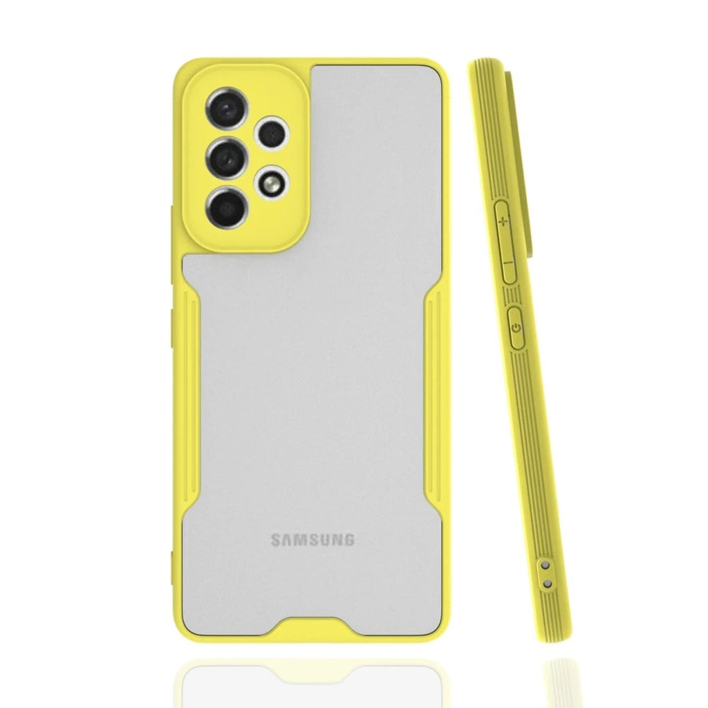 Mey İthalat® Samsung Galaxy A53 5G Kılıf Platin Silikon - Sarı