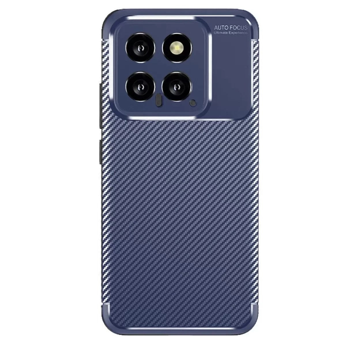 Mey İthalat® Mi 14T Kılıf Auto Focus Karbon Kapak - Lacivert