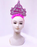 Mey İthalat® Happy Birthday Neon Pembe Renk Doğum Günü Tacı 24x15 cm