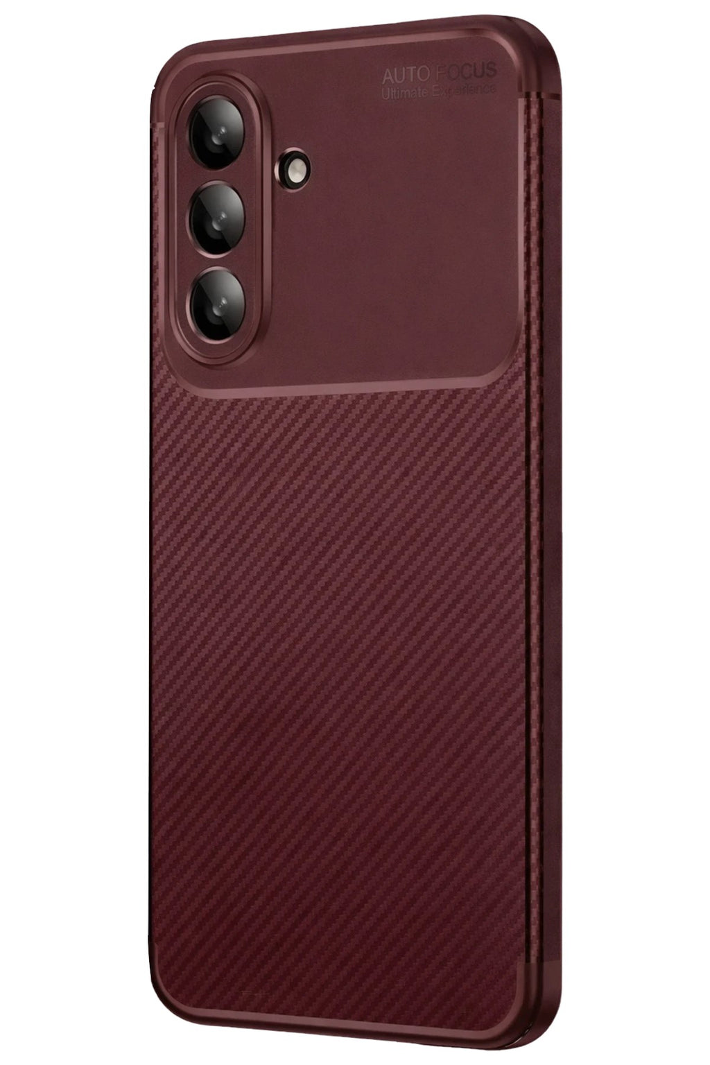 Mey İthalat® Samsung Galaxy A26 Kılıf Auto Focus Karbon Kapak - Bordo