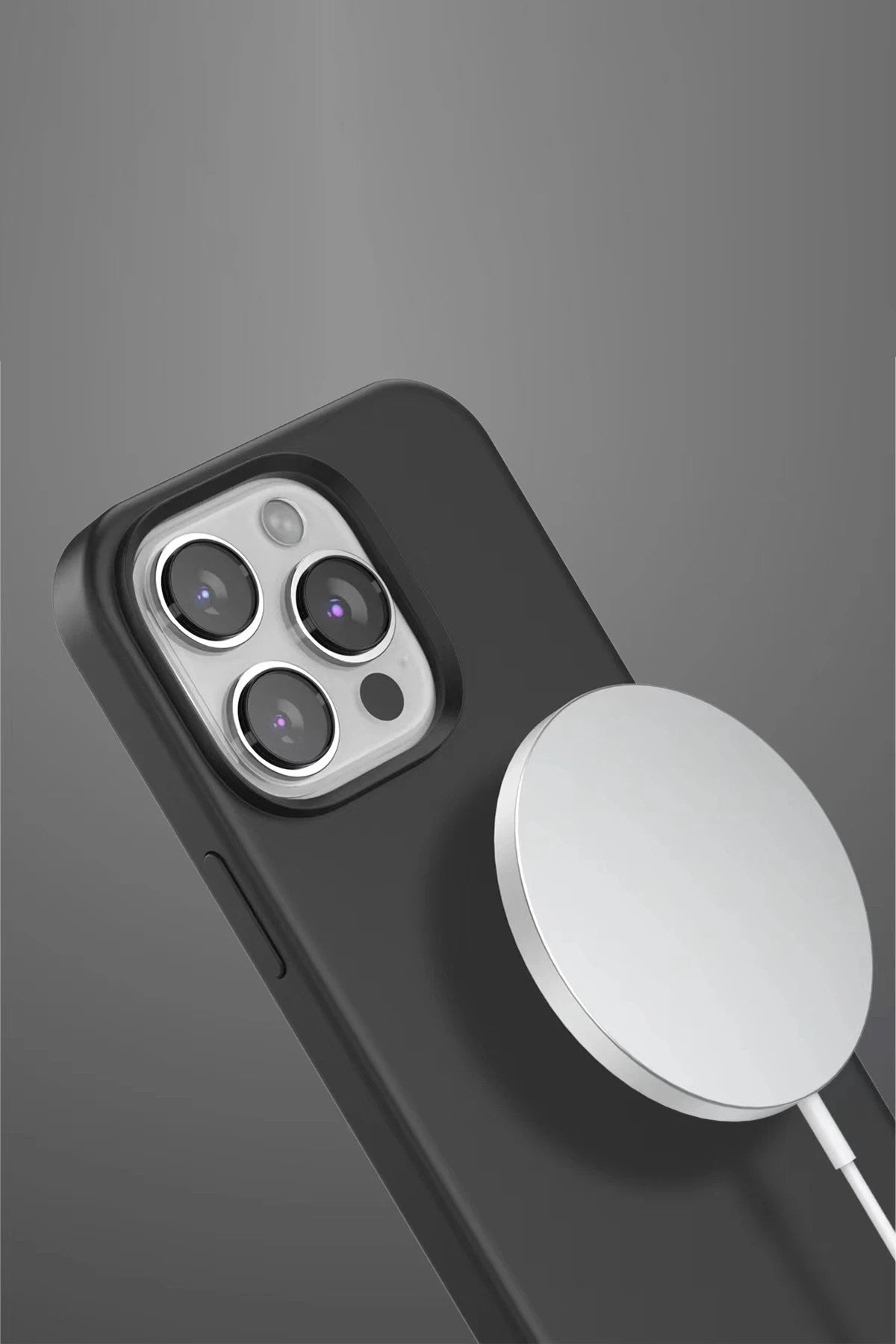 Mey İthalat® iPhone 15 Pro Max Home Magsafe Kapak - Titan Gri