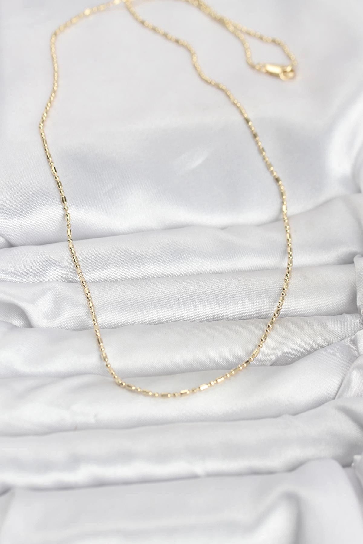 Mey İthalat® CM 14K Gold Renk Zincirli 60 cm Kadın Kolye