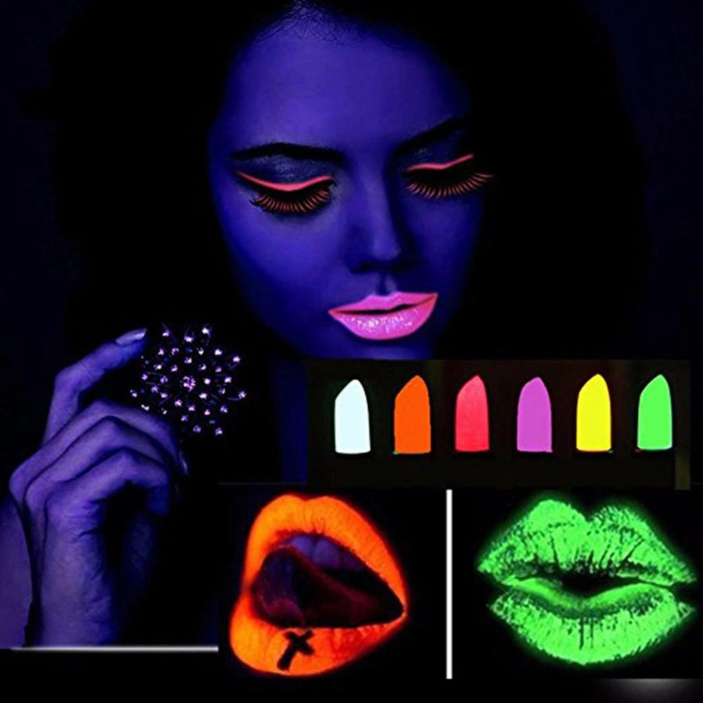Mey İthalat® GlowPaint 6’lı Neon Boya – UV Işıkta Parlayan Makyaj Seti