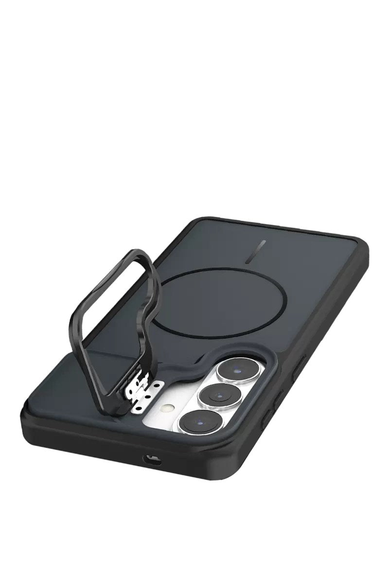 Mey İthalat® Samsung Galaxy S26 Ultra Pale Magsafe Standlı Kapak - Siyah