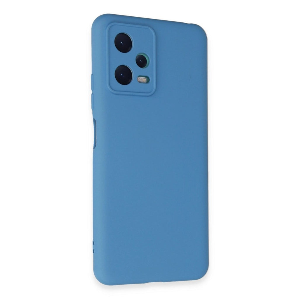Mey İthalat® Redmi Note 12 5G Kılıf Nano içi Kadife Silikon - Mavi