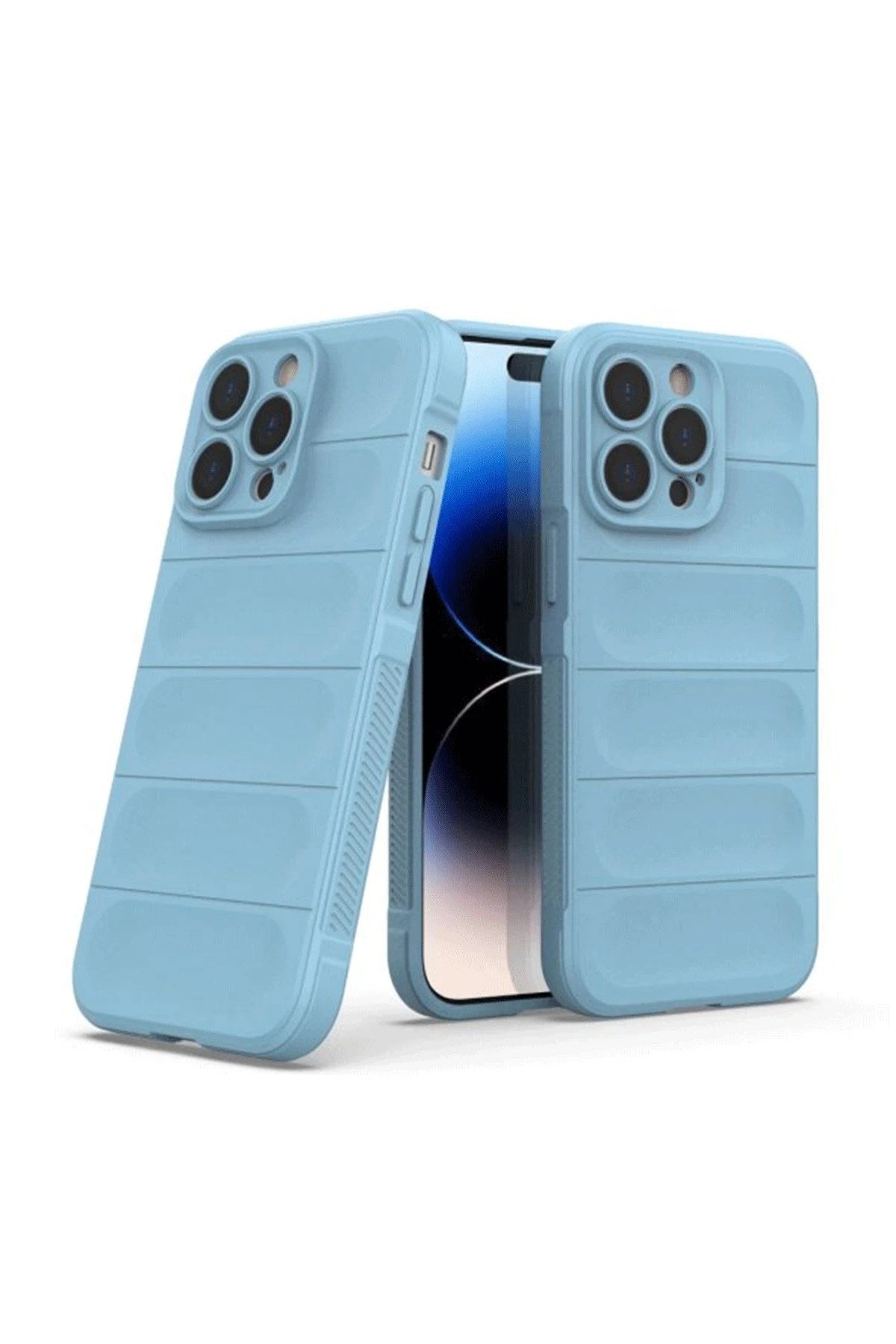 Mey İthalat® iPhone 15 Pro Max Kılıf Optimum Silikon - Sky Blue