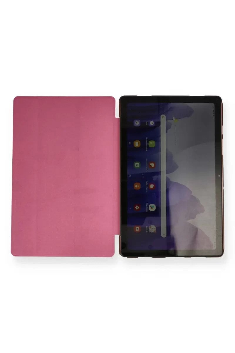 Mey İthalat® Samsung Galaxy T870 Tab S7 11 Kılıf Tablet Smart Kılıf - Pembe