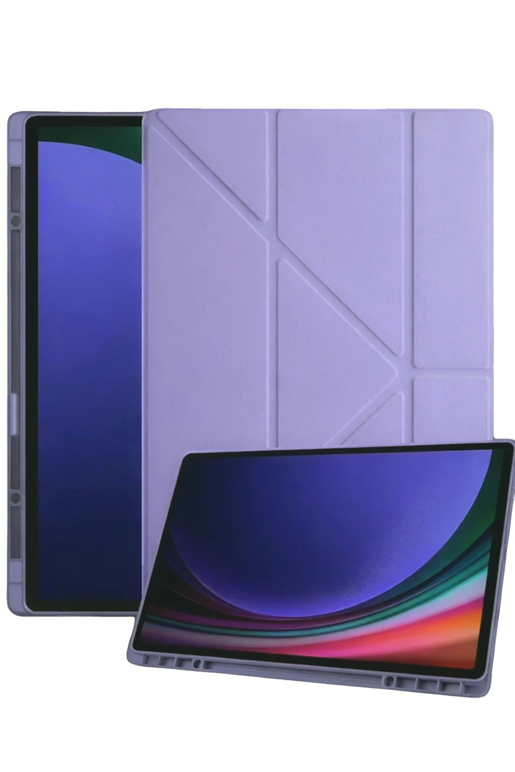 Mey İthalat® Samsung Galaxy Tab A11 Plus Kalemlikli Mars Tablet Kılıfı - Lila