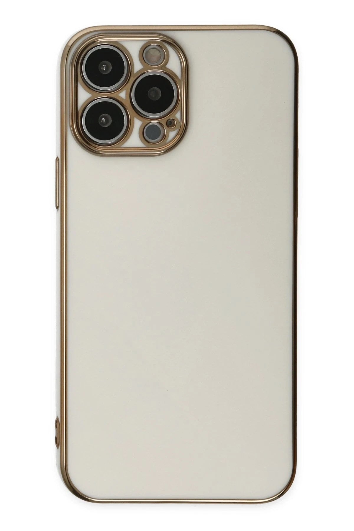 Mey İthalat® iPhone 15 Pro Max Kılıf Volet Silikon - Beyaz