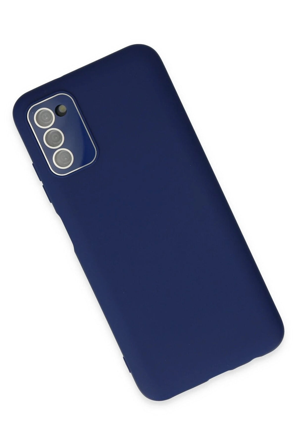 Mey İthalat® Samsung Galaxy A03S Kılıf Lansman Glass Kapak - Sky Blue