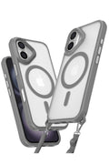 Mey İthalat® iPhone 16 Kılıf Enka Magsafe Silikon Kılıf - Titan Gri