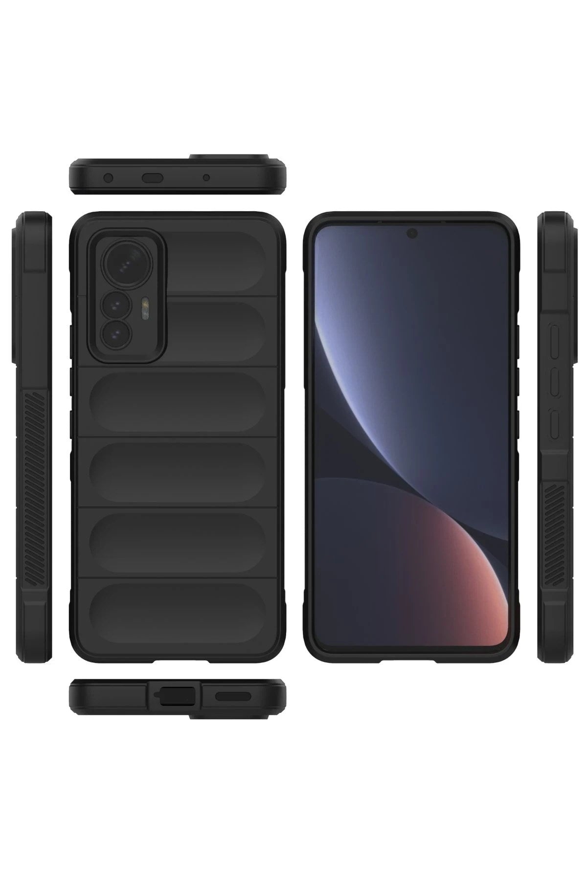 Mey İthalat® Mi 12 Lite Kılıf Optimum Silikon - Siyah