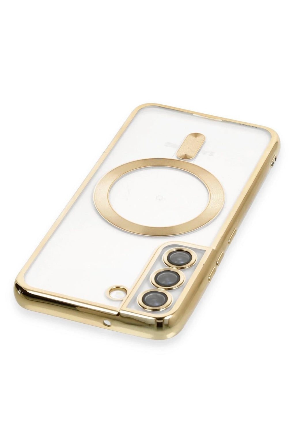 Mey İthalat® Samsung Galaxy S22 Kılıf Kross Magneticsafe Kapak - Gold