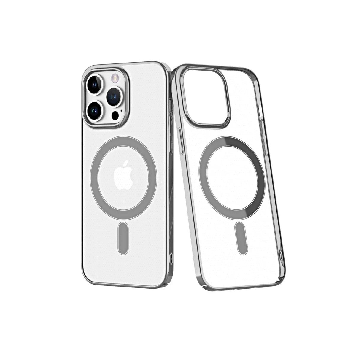 Mey İthalat® iPhone 14 Pro Max Kılıf Element Magneticsafe Sert Kapak - Gümüş