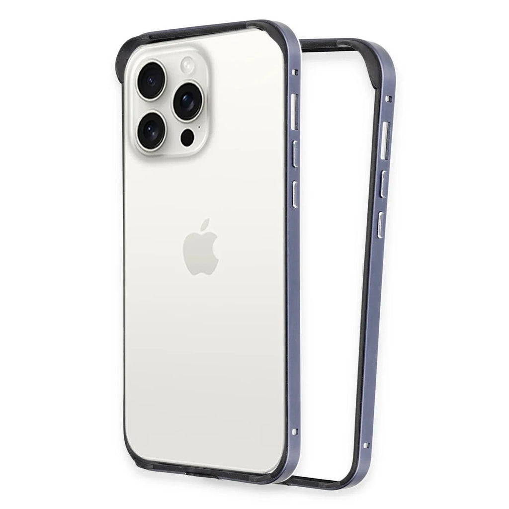 Mey İthalat® iPhone 15 Pro Max Land Bumper Koruma Kapak - Lacivert