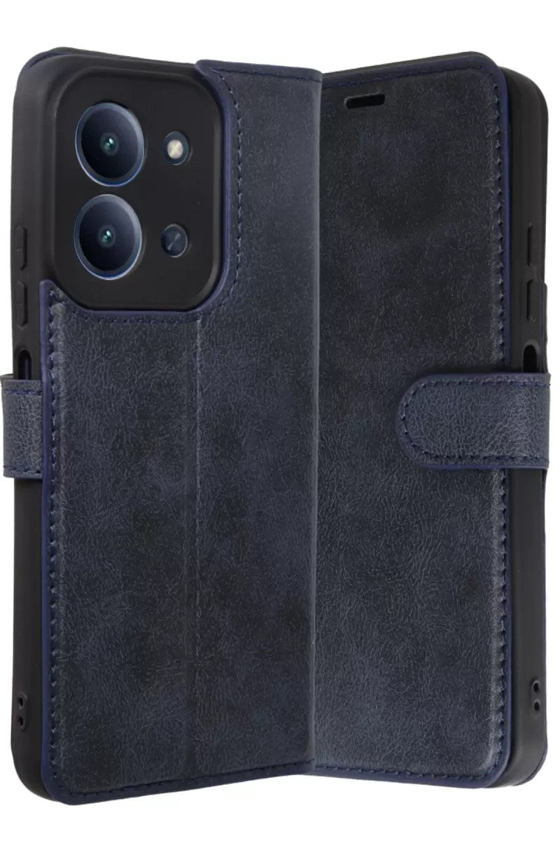 Mey İthalat® Redmi 15C 4G Trend S Plus Kapaklı Kılıf - Lacivert