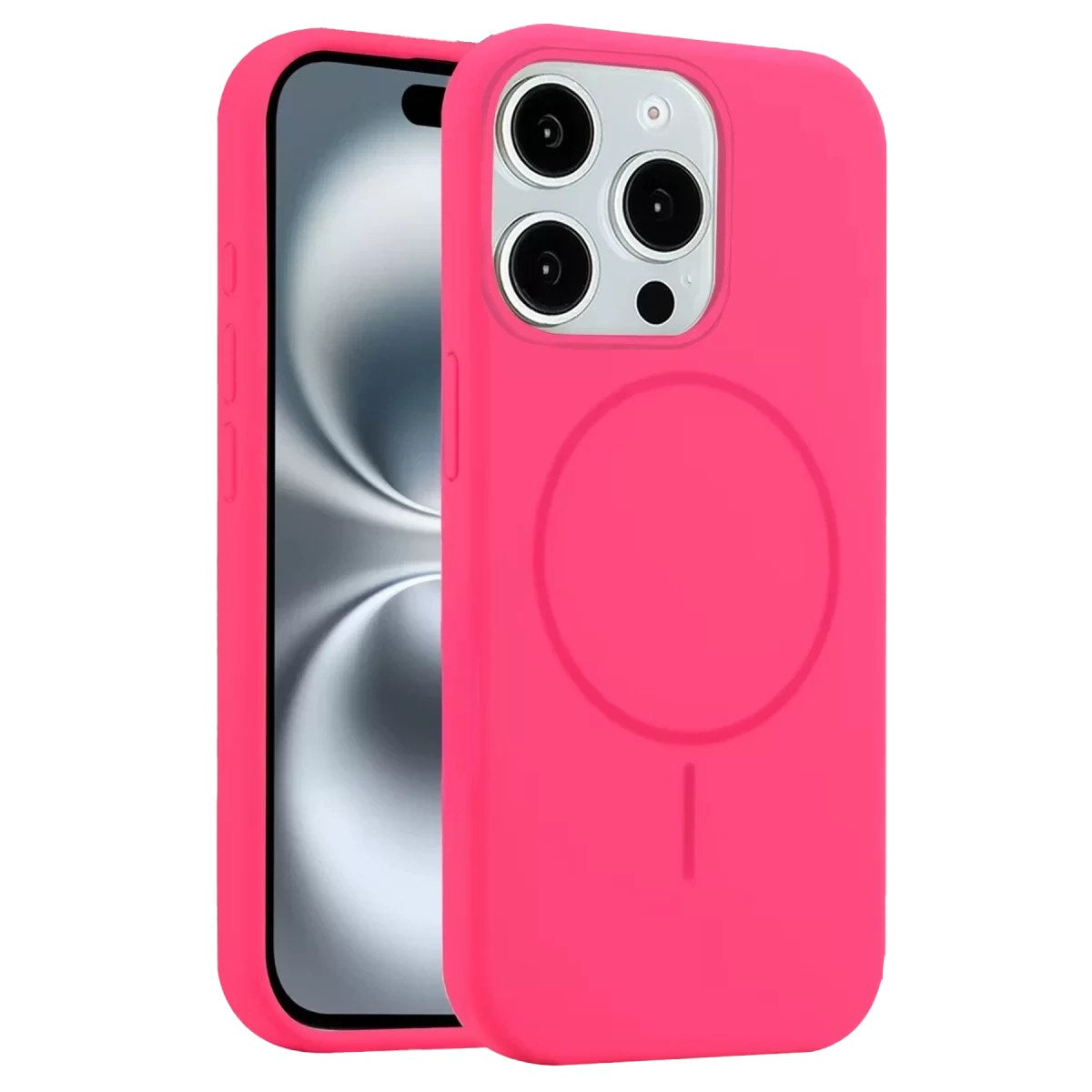 Mey İthalat® iPhone 14 Pro Max Kılıf Jully Magsafe Kapak - Pembe