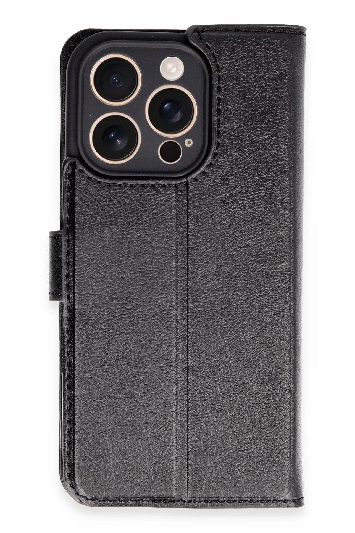 Mey İthalat® iPhone 16 Pro Kılıf Trend S Plus Kapaklı Kılıf - Siyah