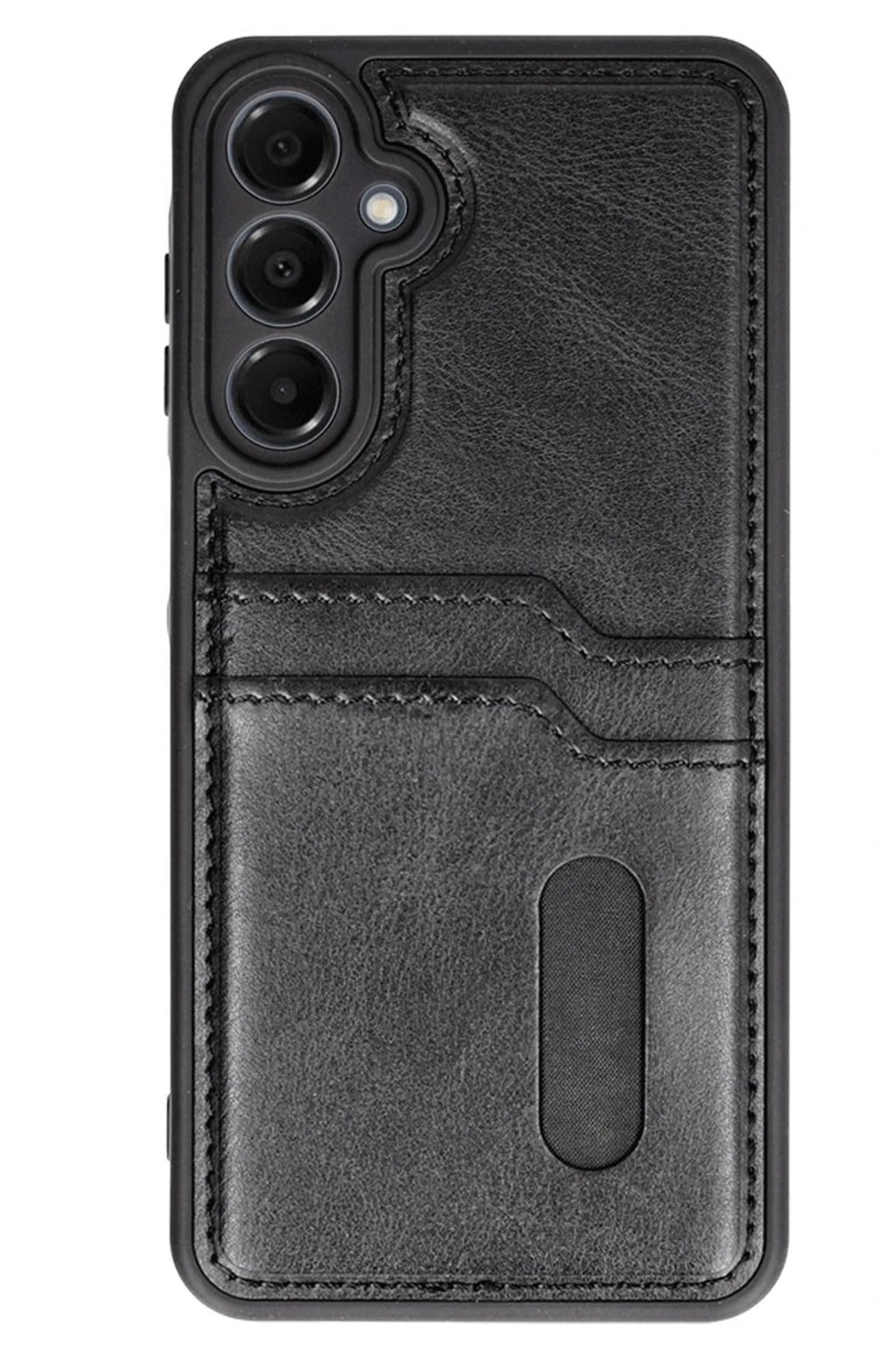 Mey İthalat® Samsung Galaxy A35 5G Kılıf Sara Kartvizitli Deri Kılıf - Siyah