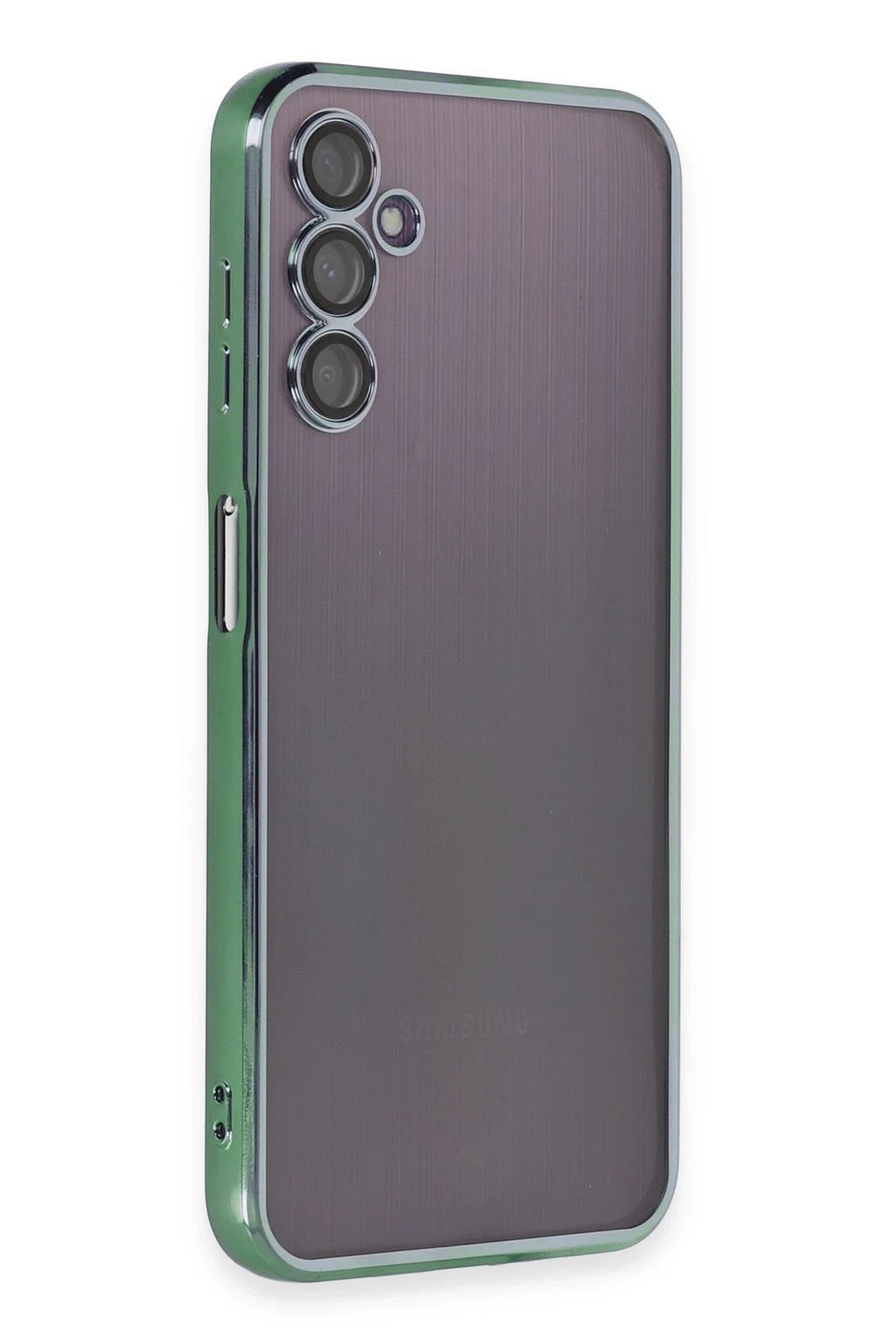 Mey İthalat® Samsung Galaxy A14 4G Kılıf Lensli Silikon - Yeşil