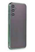 Mey İthalat® Samsung Galaxy A14 4G Kılıf Lensli Silikon - Yeşil