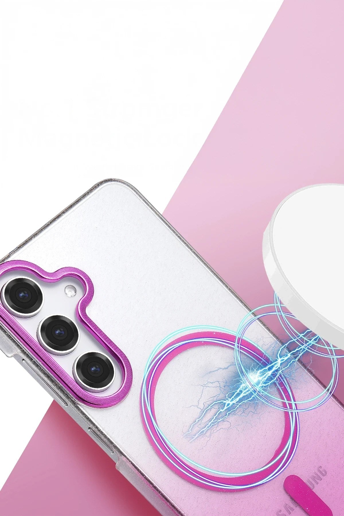 Mey İthalat® Samsung Galaxy S23 FE Glossy Magsafe Kapak - Çöl Titanyum