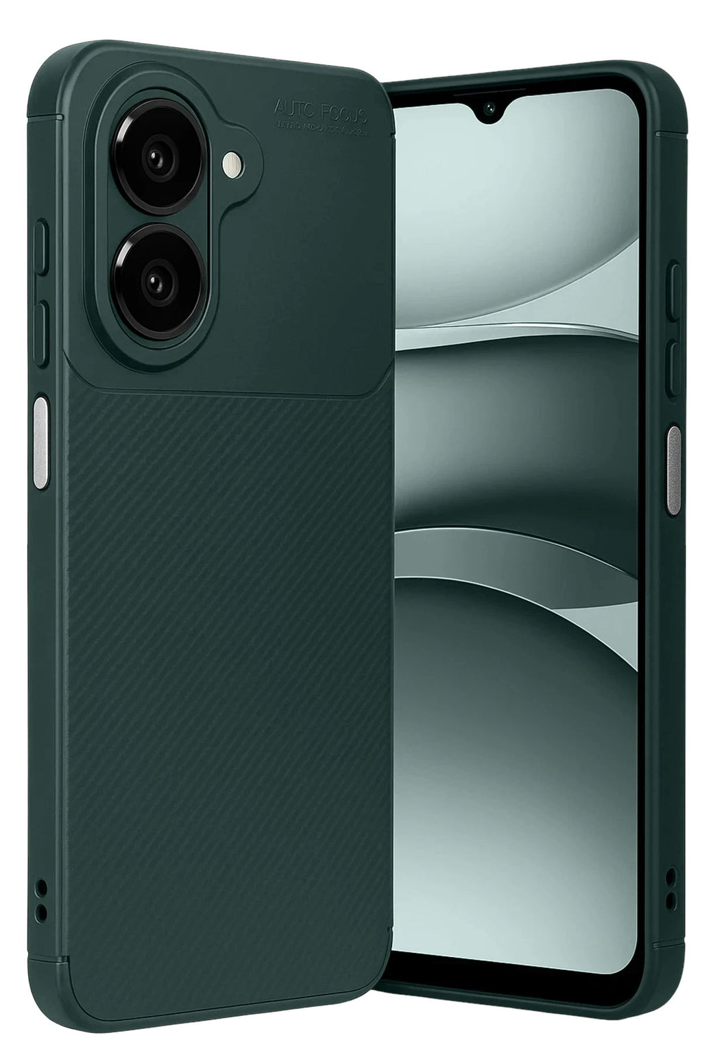 Mey İthalat® Samsung Galaxy A07 4G Auto Focus Karbon Kapak - Koyu Yeşil