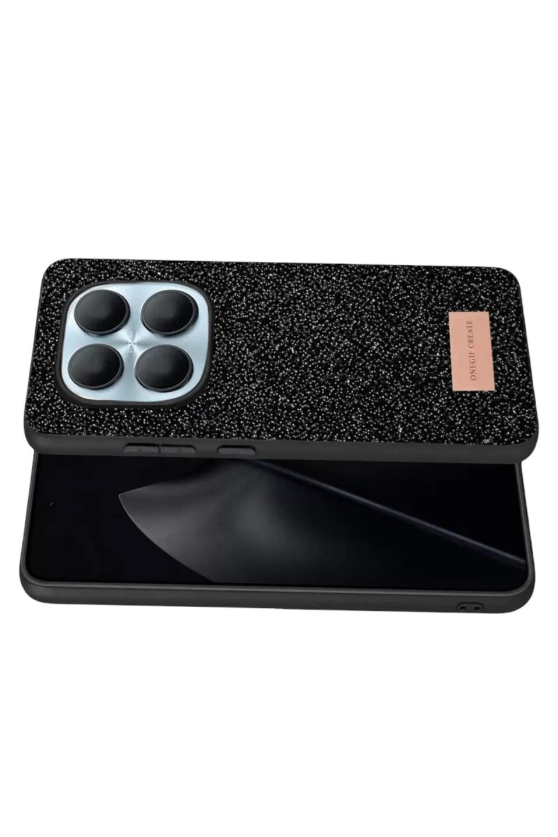 Mey İthalat® Redmi Note 15 Pro 4G Bright Simli Kapak - Siyah