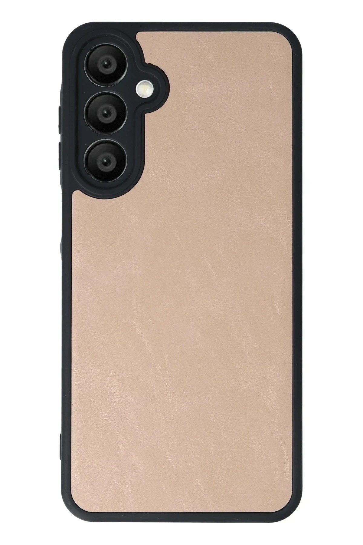 Mey İthalat® Samsung Galaxy A35 5G Kılıf Aras Deri Kapak - Pudra