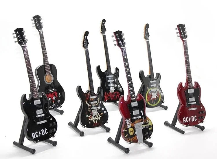 Dekoratif Gitar Büyük - 25x8 cm Müzik Temalı Şık Masaüstü Hediyelik Obje