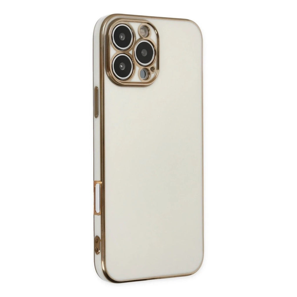 Mey İthalat® iPhone 16 Pro Max Kılıf Volet Silikon - Beyaz