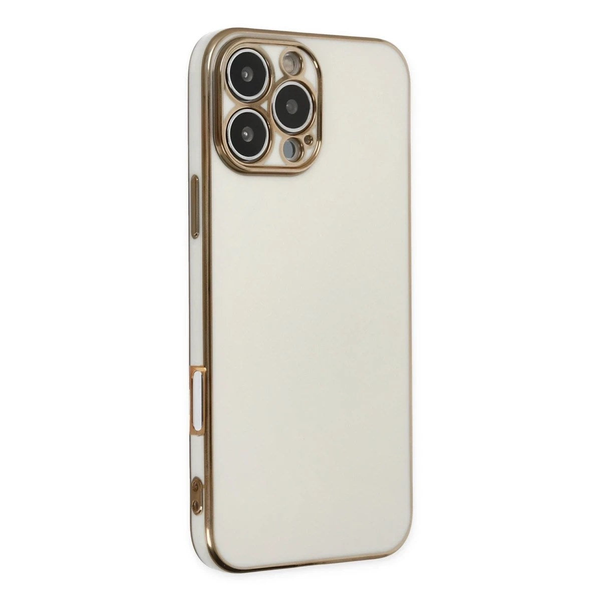 Mey İthalat® iPhone 16 Pro Max Kılıf Volet Silikon - Beyaz