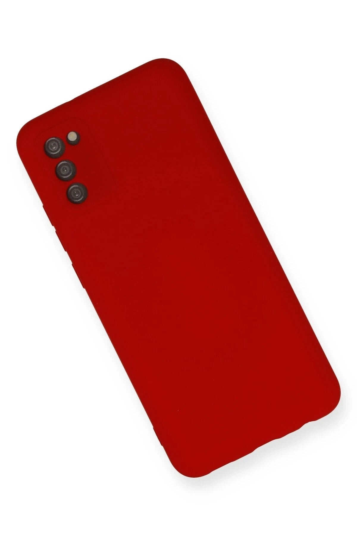 Mey İthalat® Samsung Galaxy A03S Kılıf Nano içi Kadife Silikon - Kırmızı