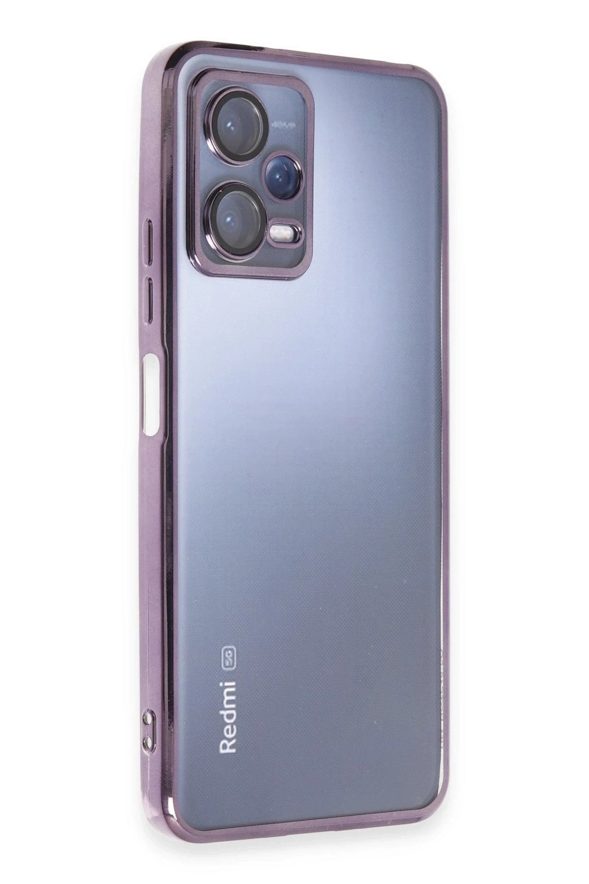 Mey İthalat® Redmi Note 12 5G Kılıf Lensli Silikon - Mor