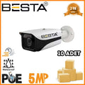 5 MP 4 BIG LED IP POE Bullet Güvenlik Kamerası 10 Adet Koli