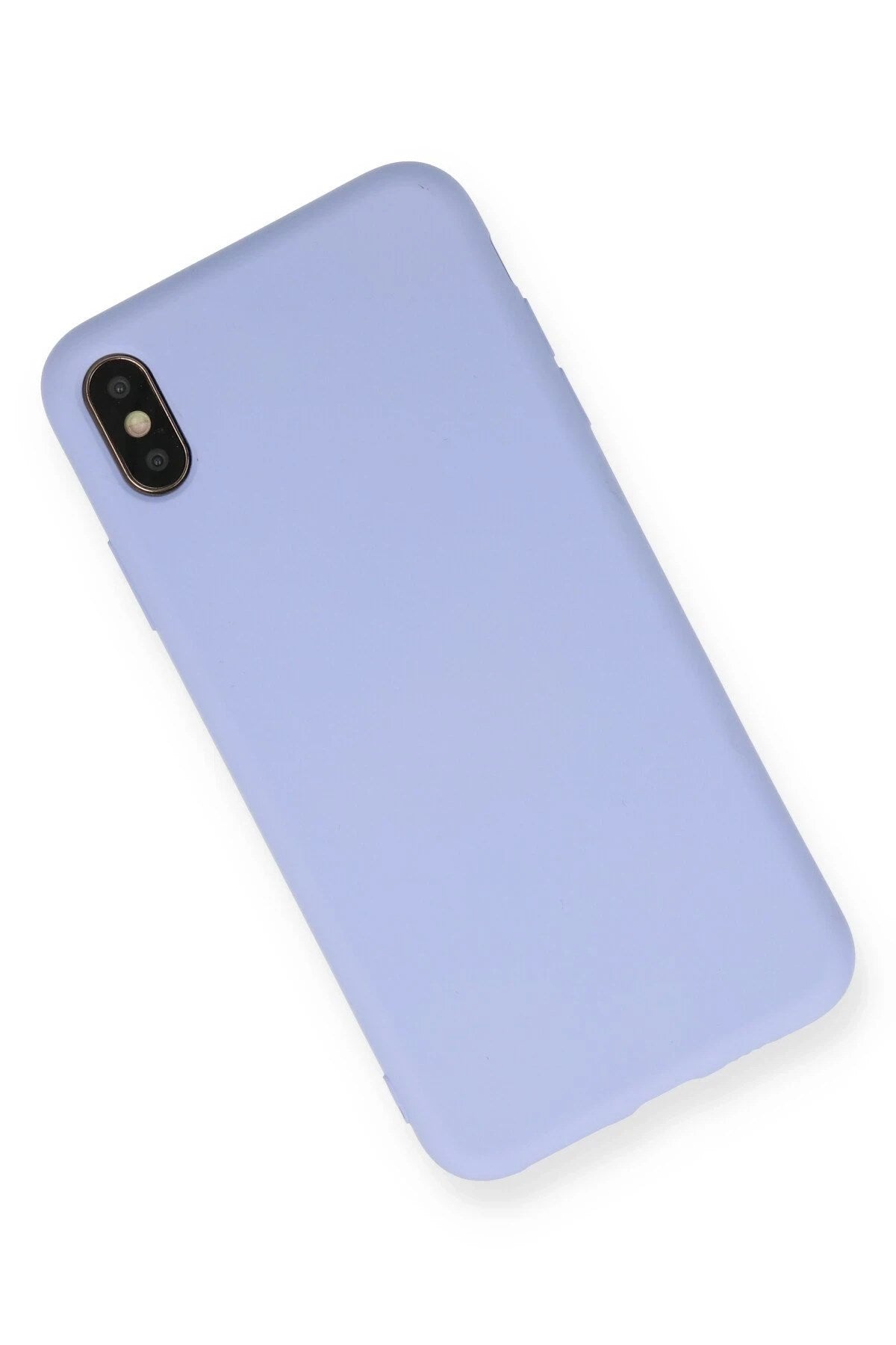 Mey İthalat® iPhone X Kılıf Nano içi Kadife Silikon - Lila