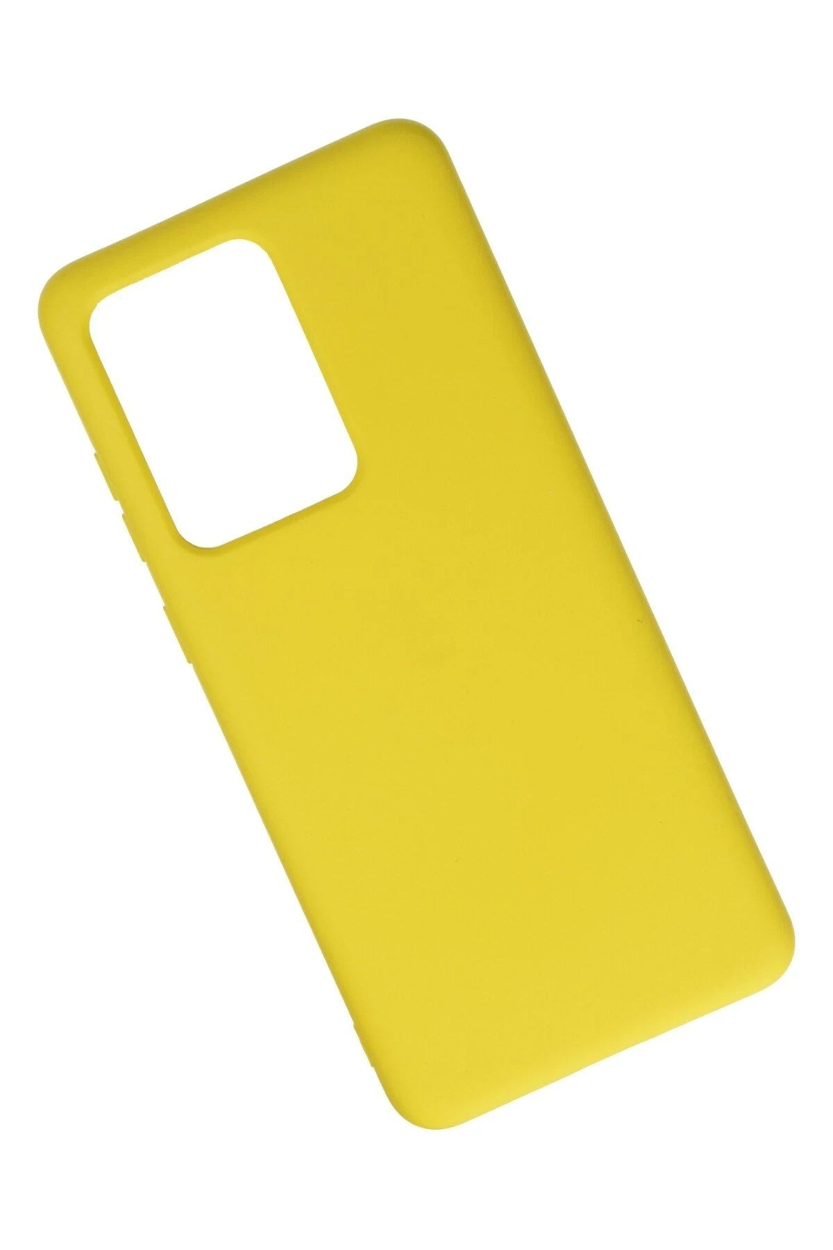 Mey İthalat® Samsung Galaxy S20 Ultra Kılıf Nano içi Kadife Silikon - Sarı