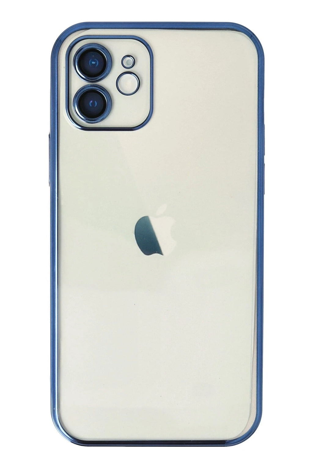 Mey İthalat® iPhone 12 Kılıf Lensli Silikon - Lacivert