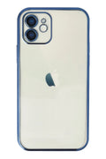Mey İthalat® iPhone 12 Kılıf Lensli Silikon - Lacivert