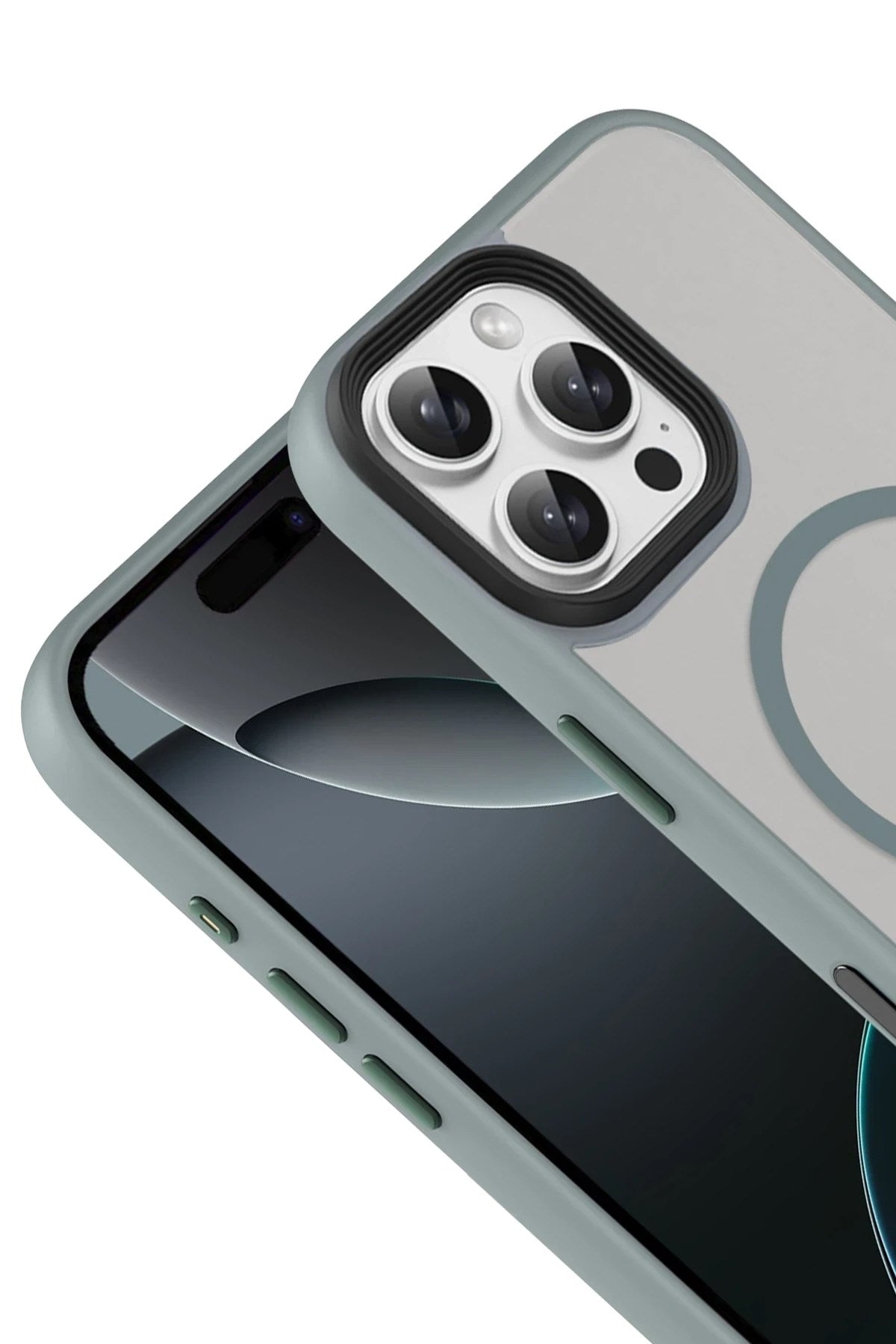 Mey İthalat® iPhone 16 Pro Max Megane Magsafe Kapak - Titan Gri