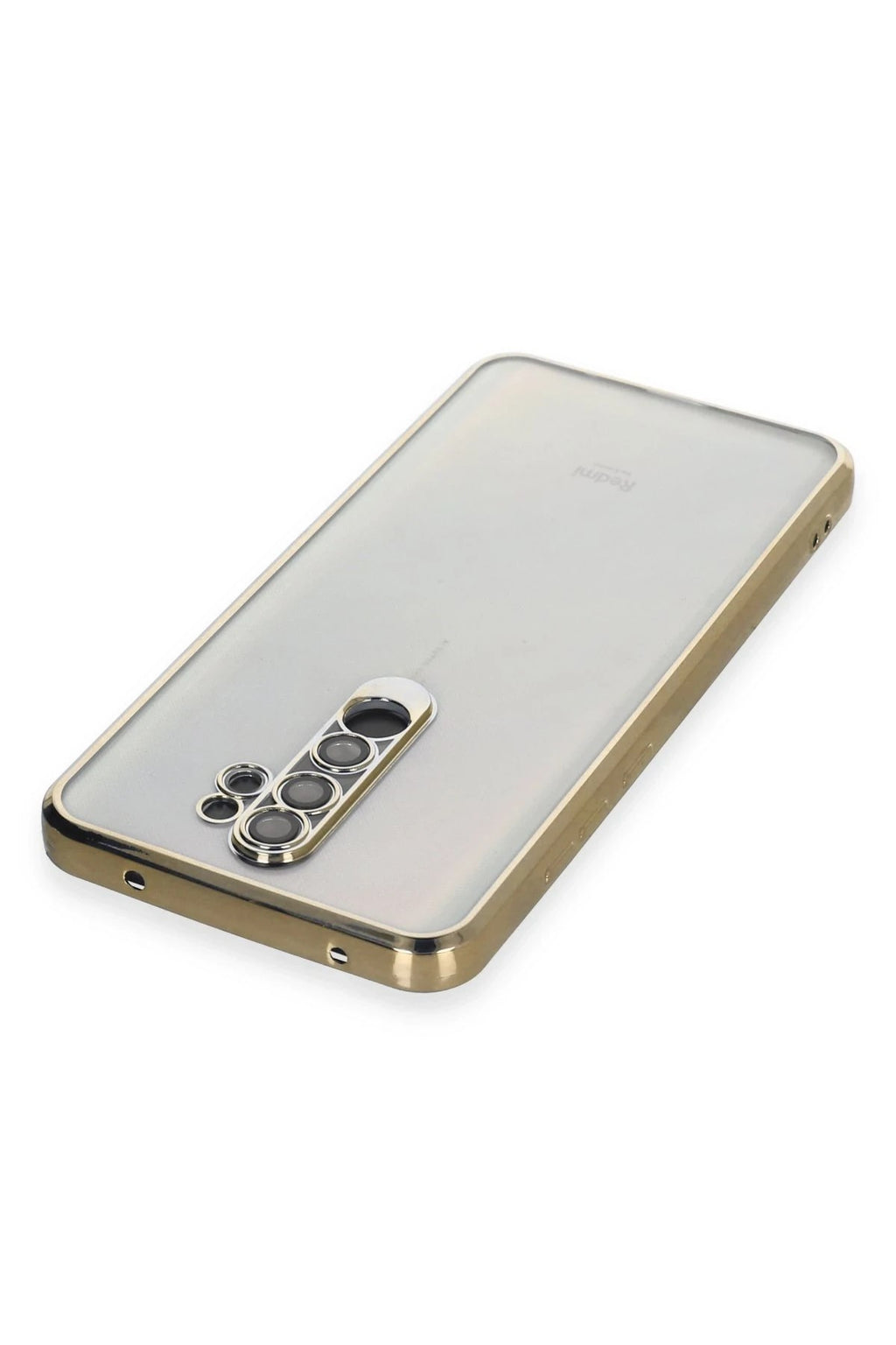 Mey İthalat® Redmi Note 8 Pro Kılıf Lensli Silikon - Gold