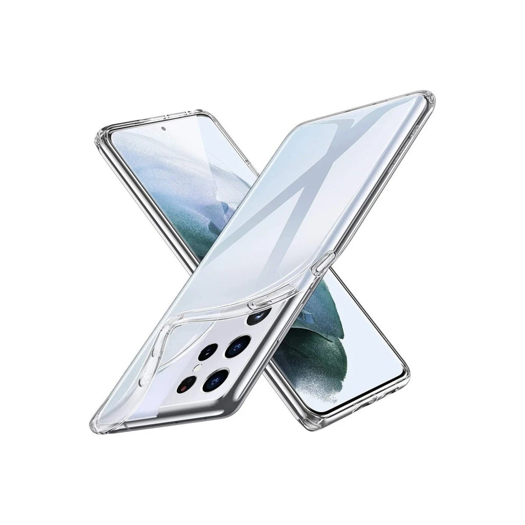Mey İthalat® Samsung Galaxy S21 Ultra Kılıf Lüx Şeffaf Silikon