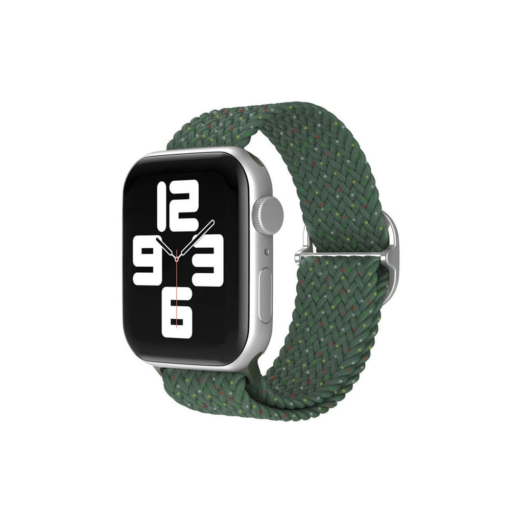 Mey İthalat® Watch 42mm Star Kordon - Benekli Koyu Yeşil