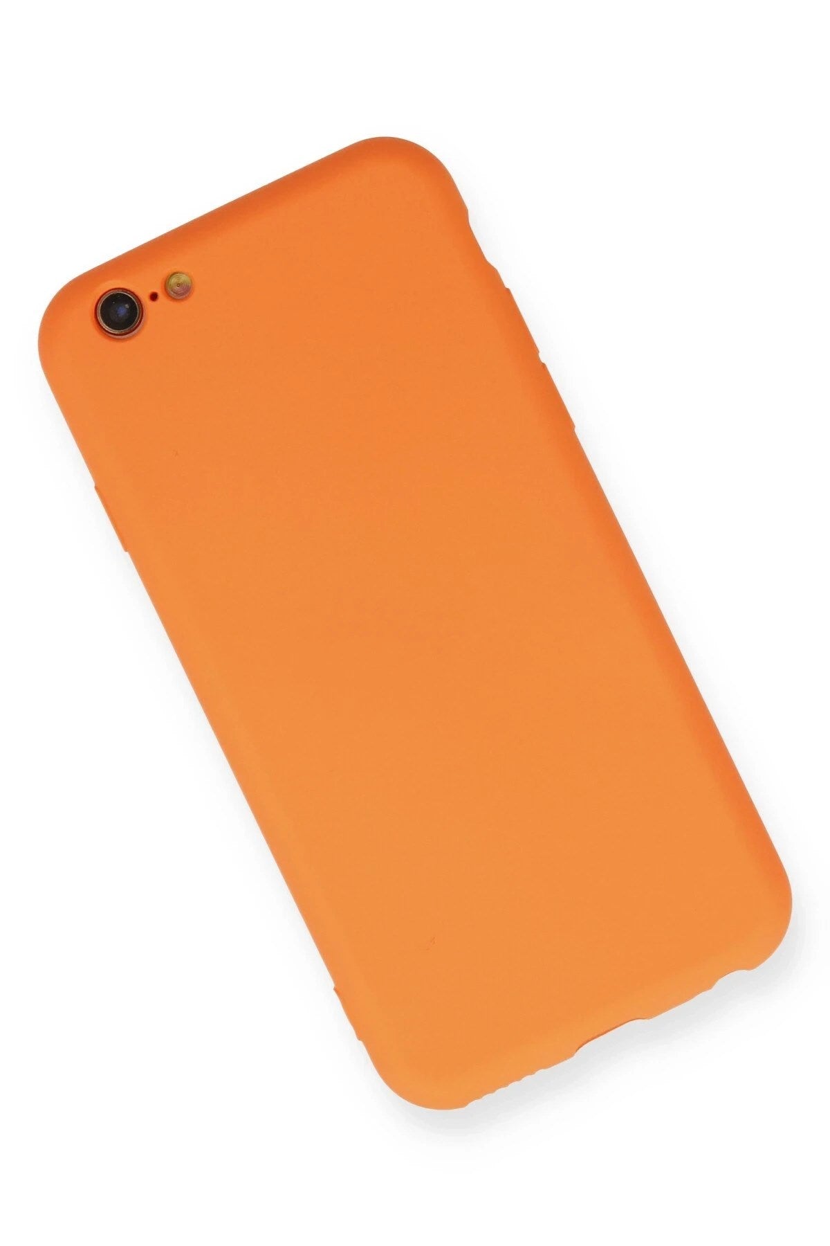 Mey İthalat® iPhone 6 Kılıf Nano içi Kadife Silikon - Turuncu