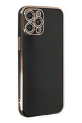 Mey İthalat® iPhone 12 Pro Kılıf Volet Silikon - Siyah